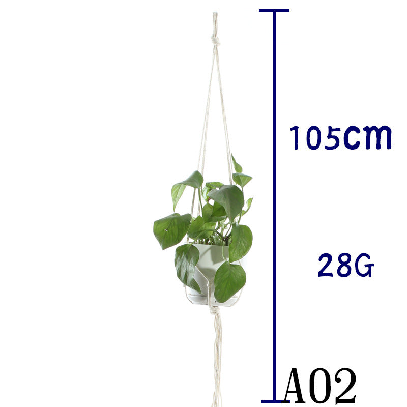 Boho Cotton Rope Plant Hanger