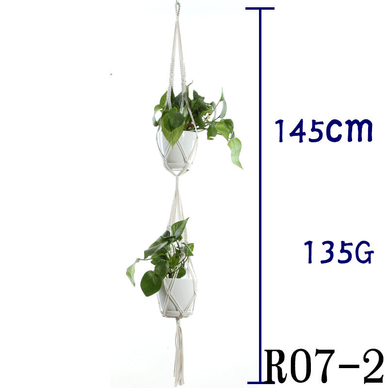 Boho Cotton Rope Plant Hanger