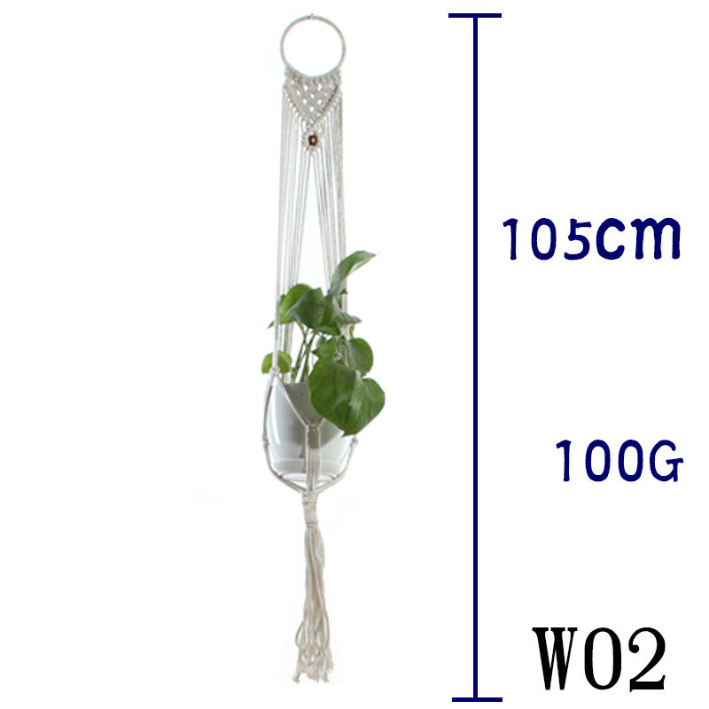 Boho Cotton Rope Plant Hanger