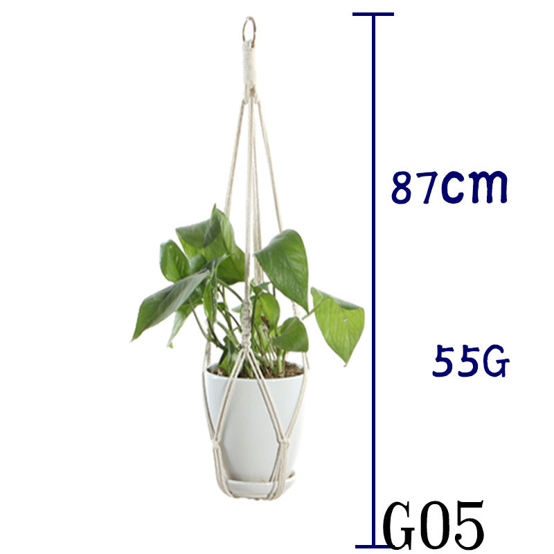 Boho Cotton Rope Plant Hanger