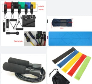 Elastic Resistance Band Set for Home Workouts