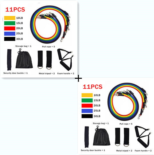 Elastic Resistance Band Set for Home Workouts