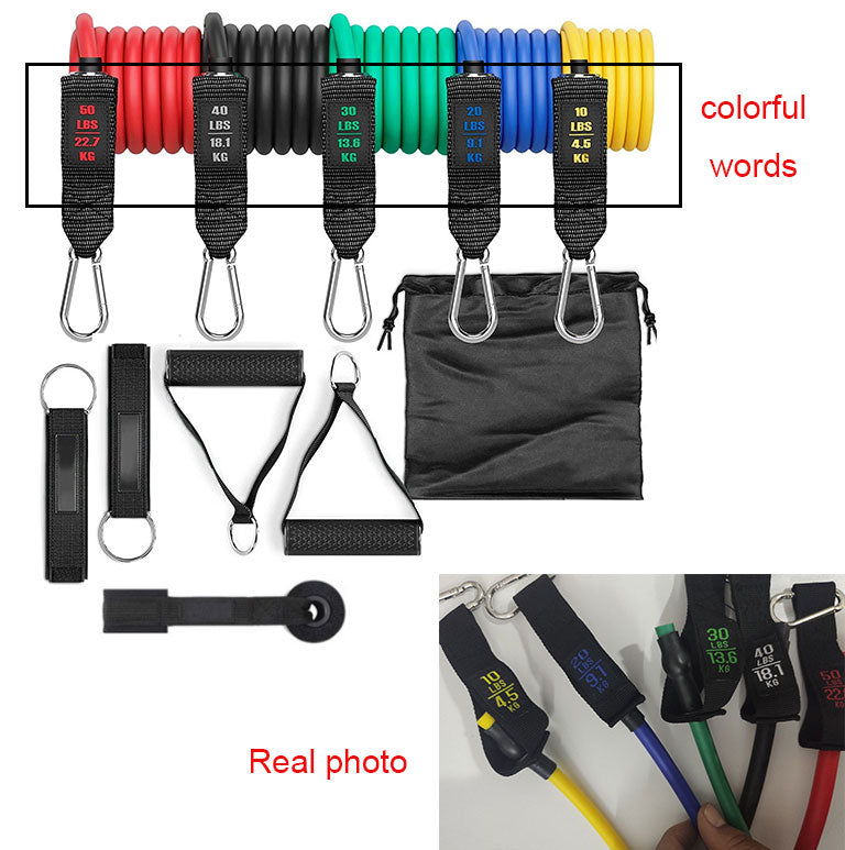 Elastic Resistance Band Set for Home Workouts