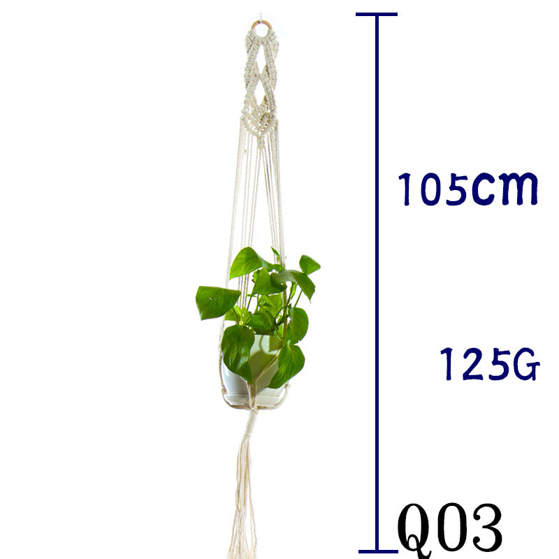 Boho Cotton Rope Plant Hanger
