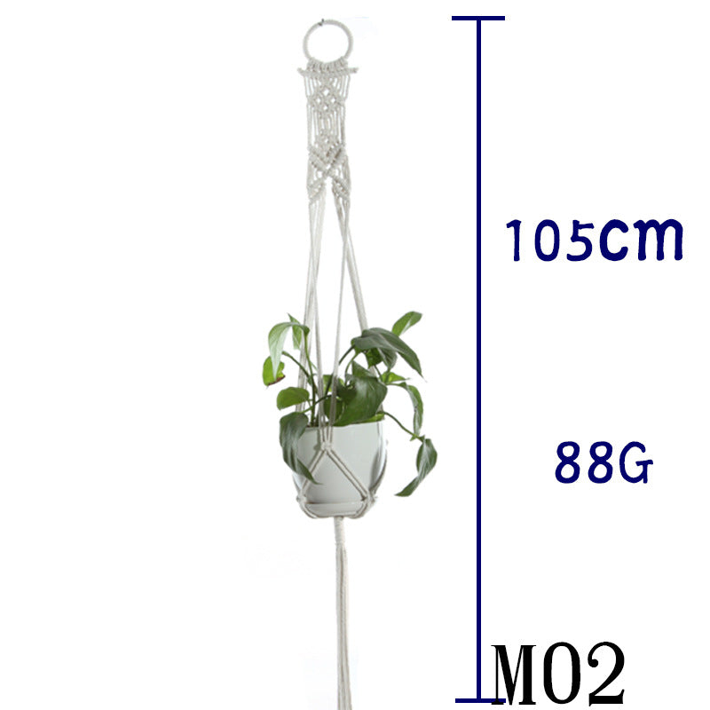 Boho Cotton Rope Plant Hanger