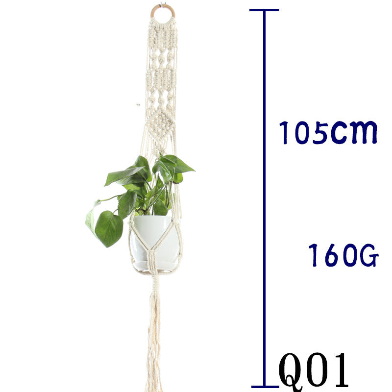 Boho Cotton Rope Plant Hanger