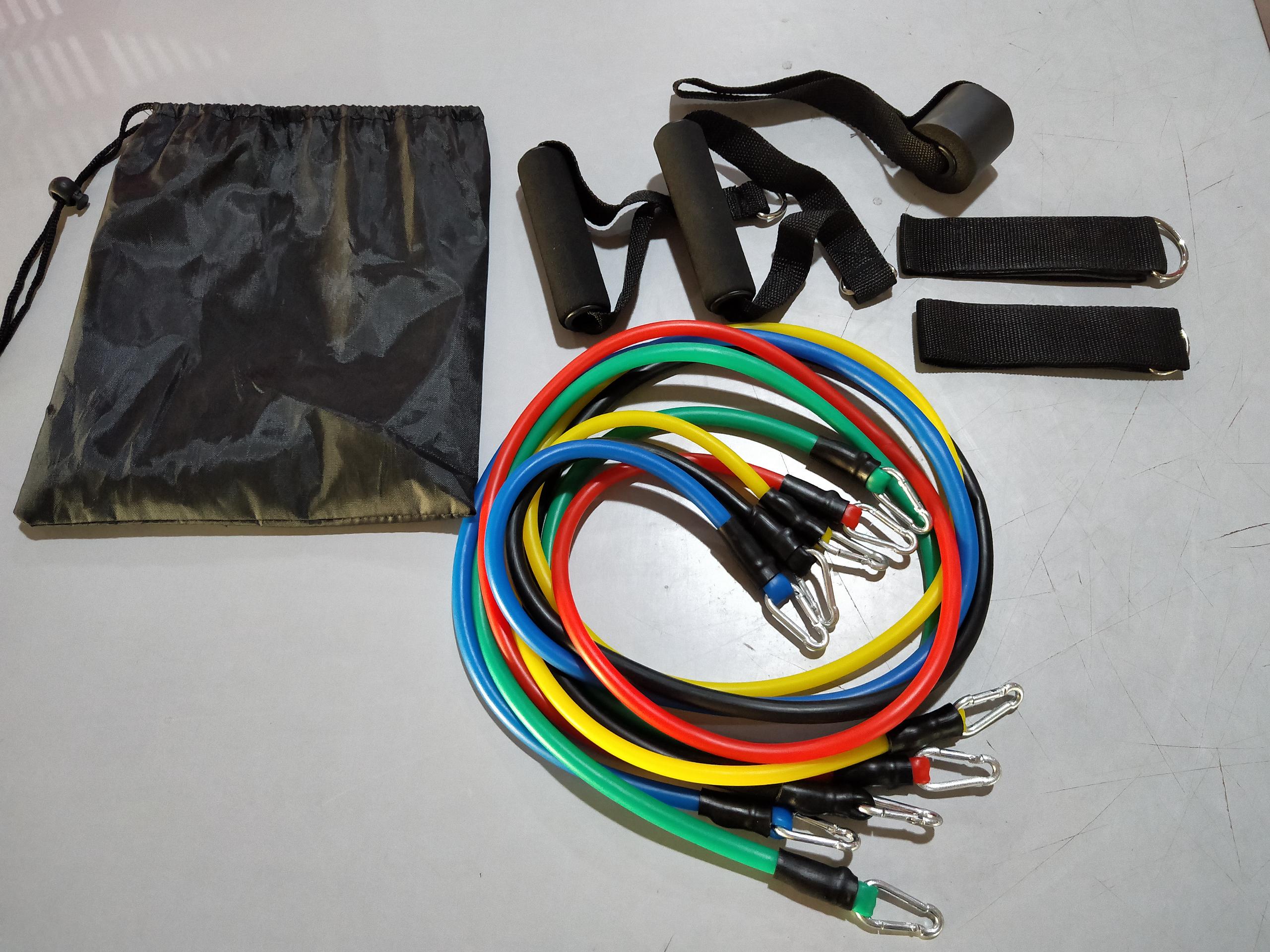 Elastic Resistance Band Set for Home Workouts