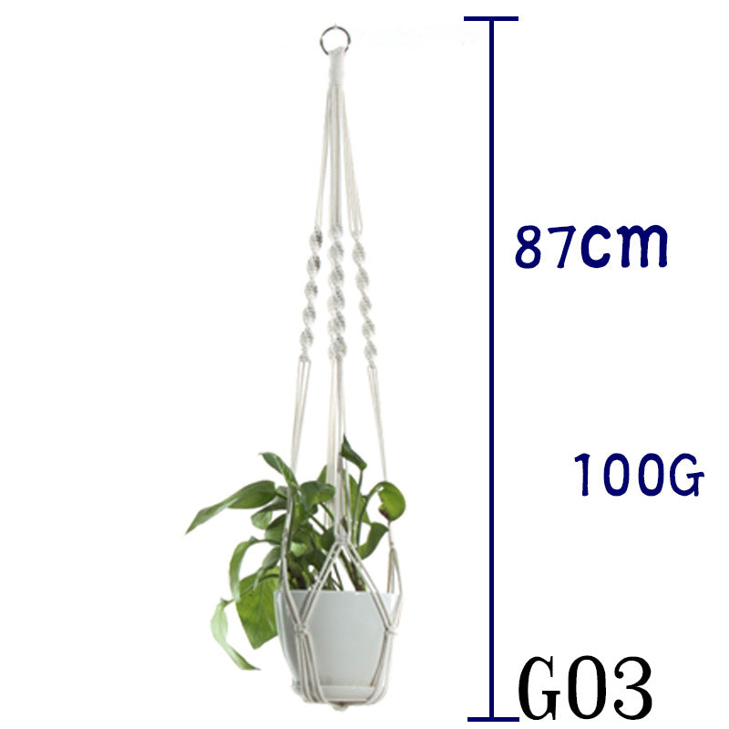 Boho Cotton Rope Plant Hanger