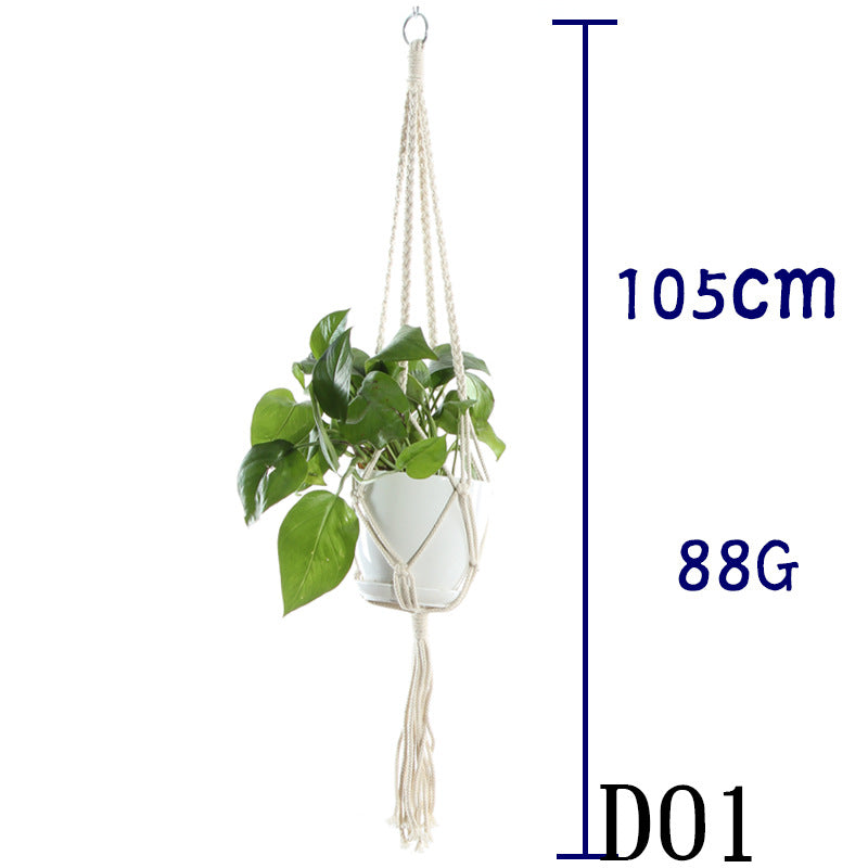 Boho Cotton Rope Plant Hanger