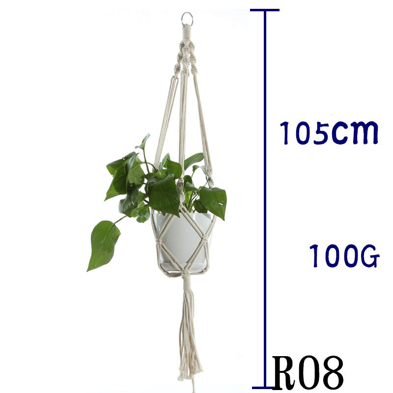 Boho Cotton Rope Plant Hanger