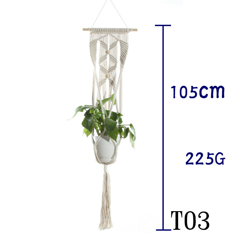 Boho Cotton Rope Plant Hanger