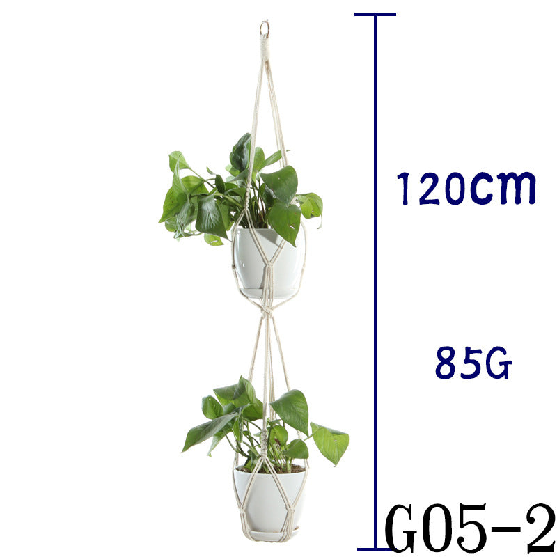 Boho Cotton Rope Plant Hanger