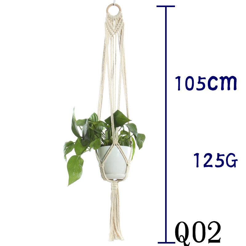 Boho Cotton Rope Plant Hanger