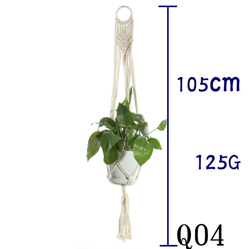 Boho Cotton Rope Plant Hanger