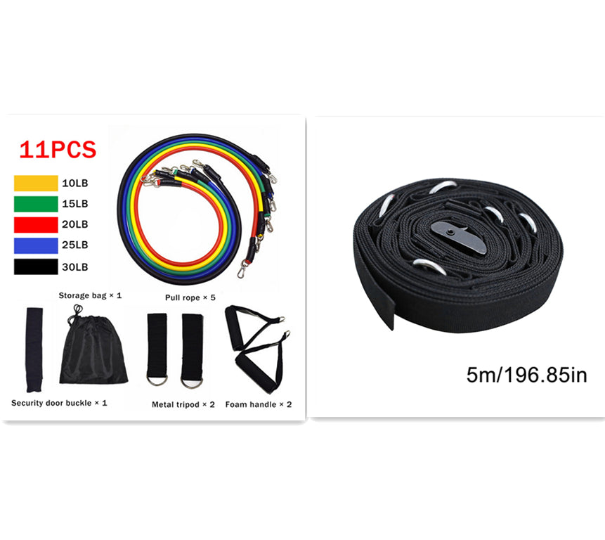 Elastic Resistance Band Set for Home Workouts