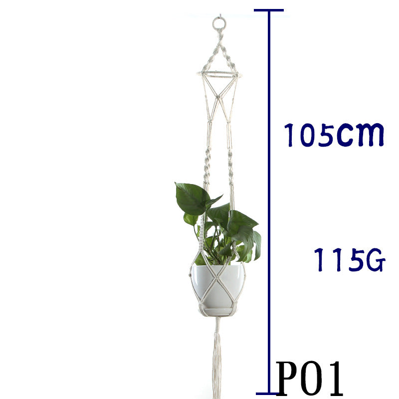 Boho Cotton Rope Plant Hanger