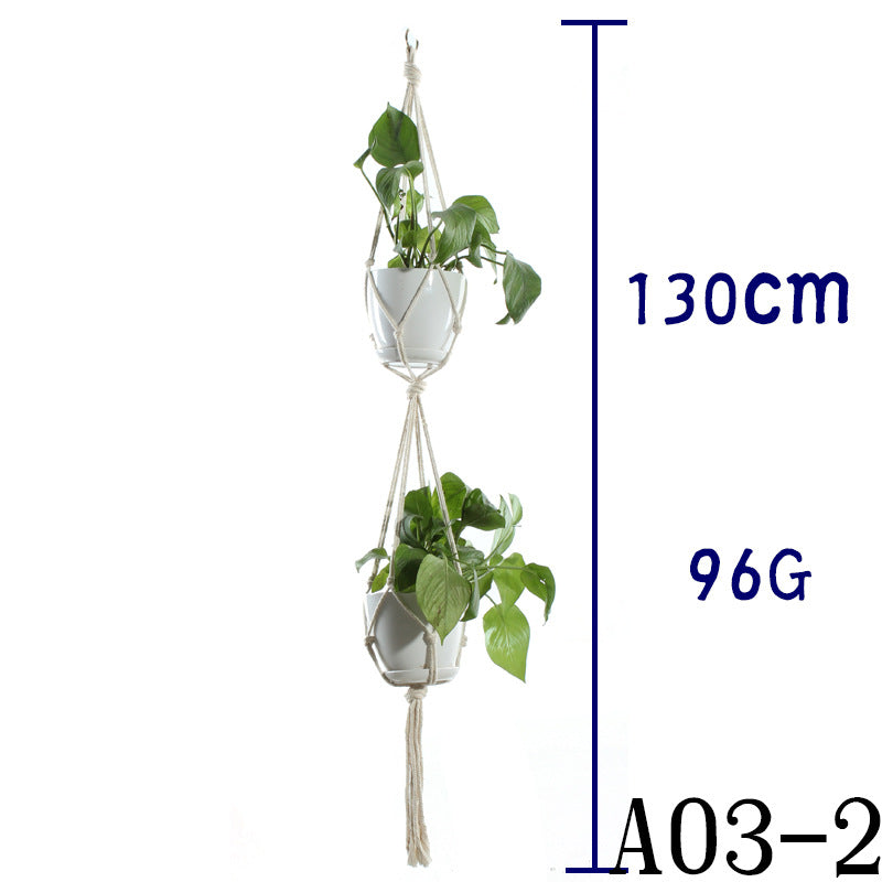 Boho Cotton Rope Plant Hanger