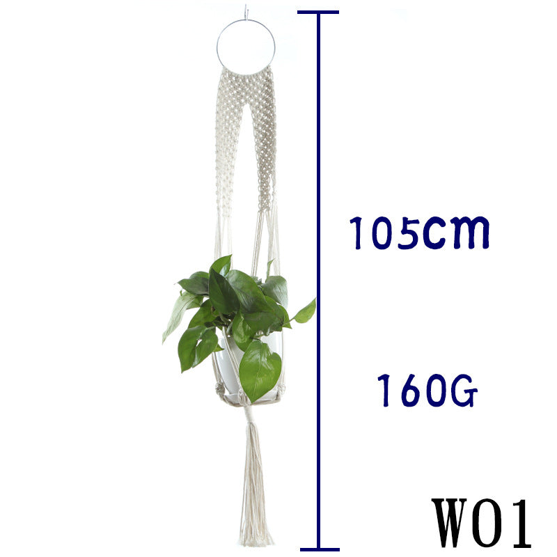 Boho Cotton Rope Plant Hanger