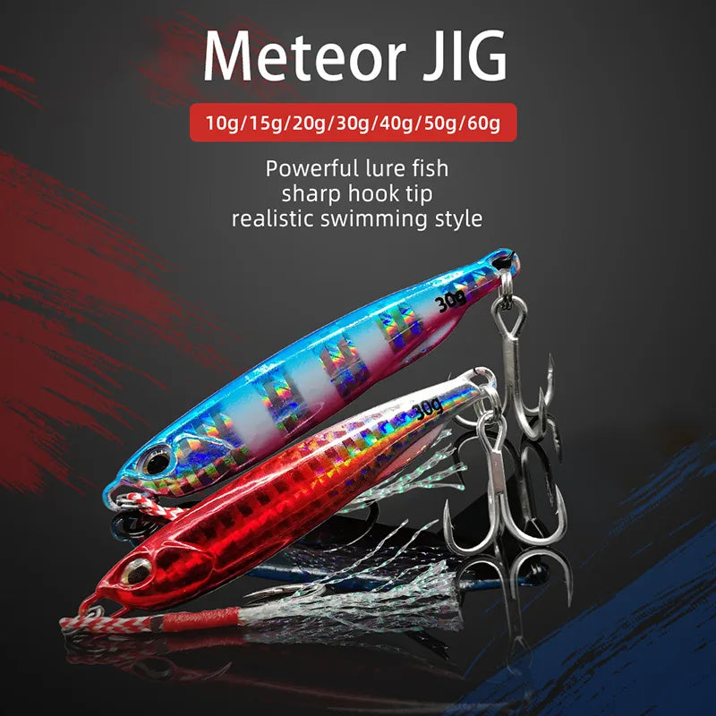 Metal Cast Jig Spoon Fishing Lure