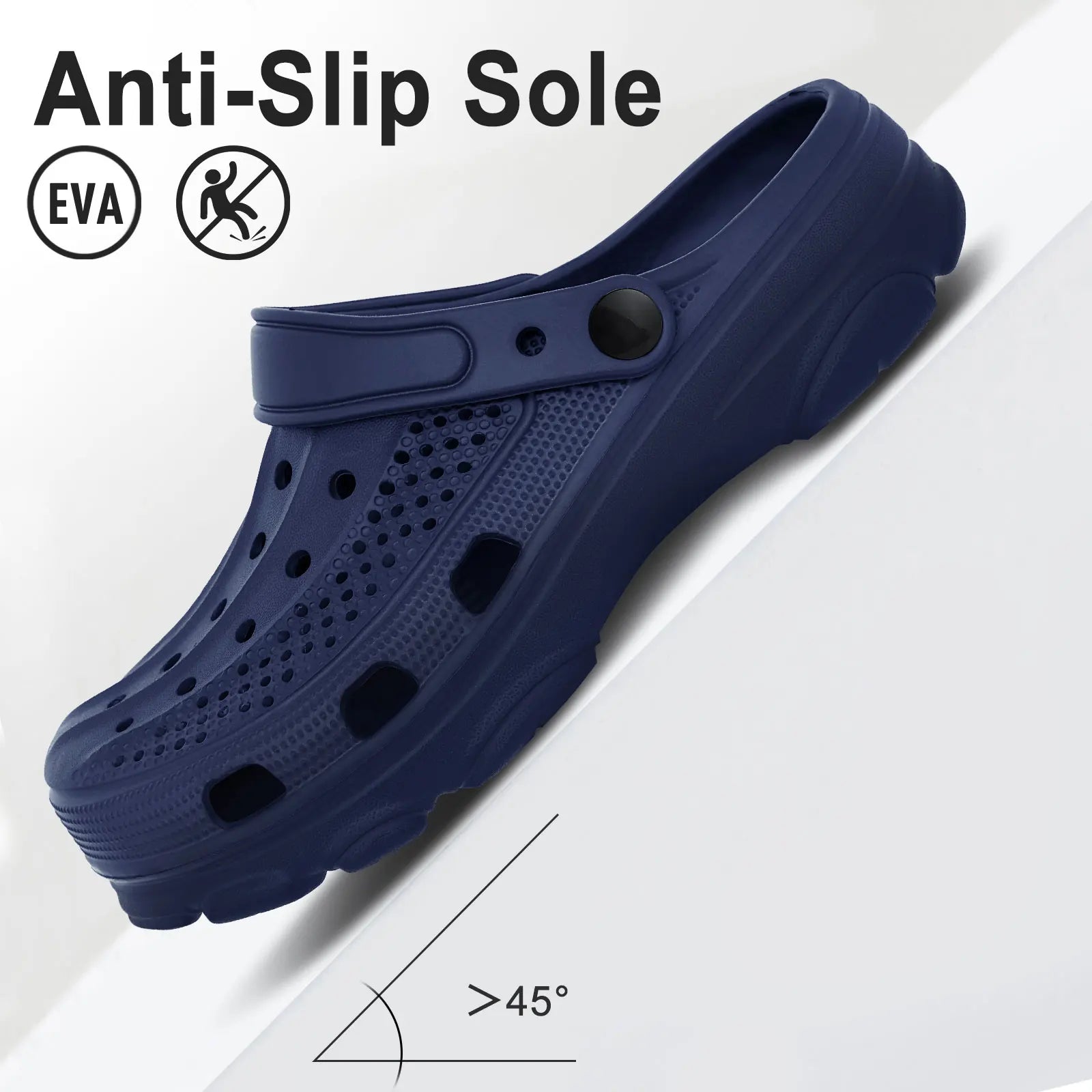 Pallene Men’s Clogs Sandals Non-Slip Breathable Casual Outdoor Beach Shoes