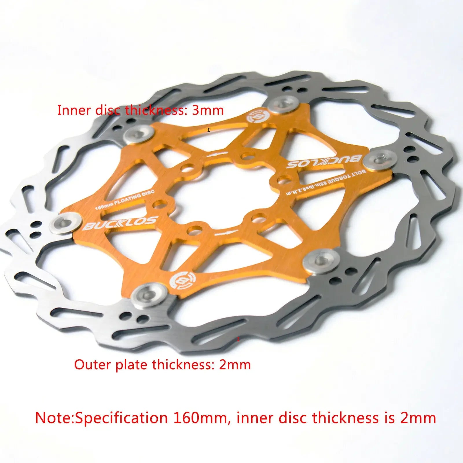 BUCKLOS Floating Bicycle Brake Disc Rotor