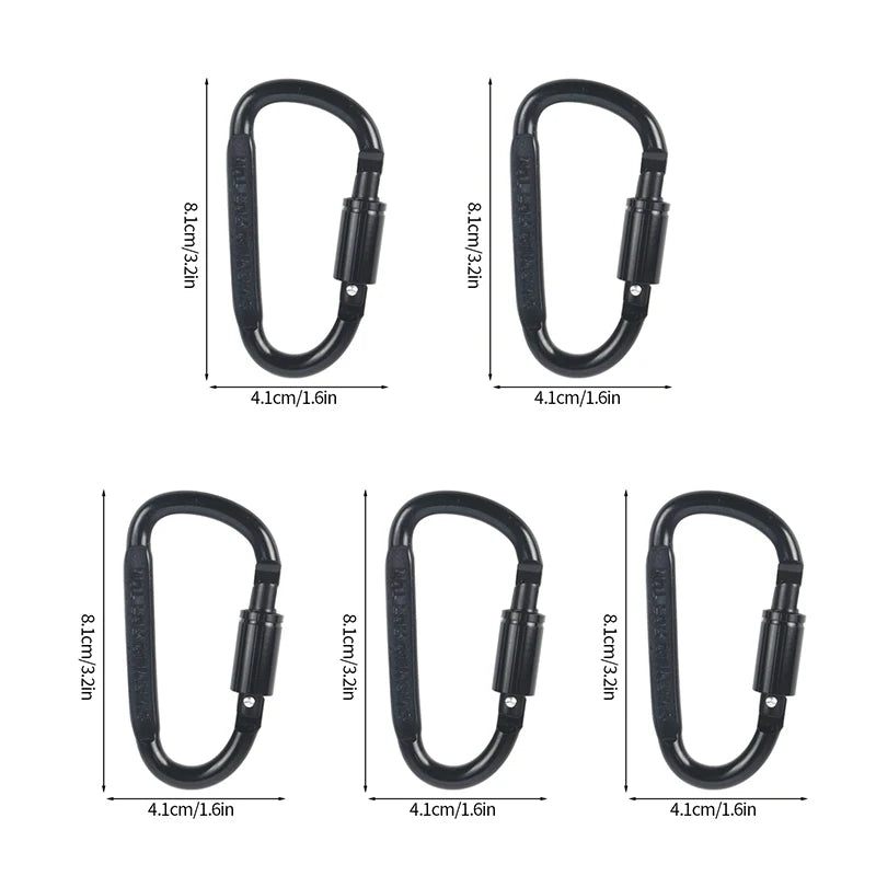 5pcs Tactical Carabiner Set