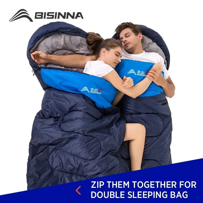 BISINNA Ultralight Waterproof Sleeping Bag | Winter Warm Envelope Backpacking Bag for Camping, Hiking & Travel