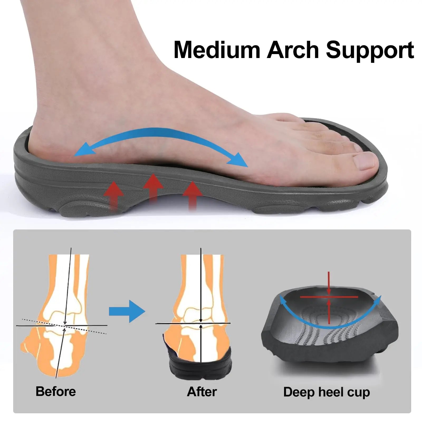 Pallene Men’s Clogs Sandals Non-Slip Breathable Casual Outdoor Beach Shoes
