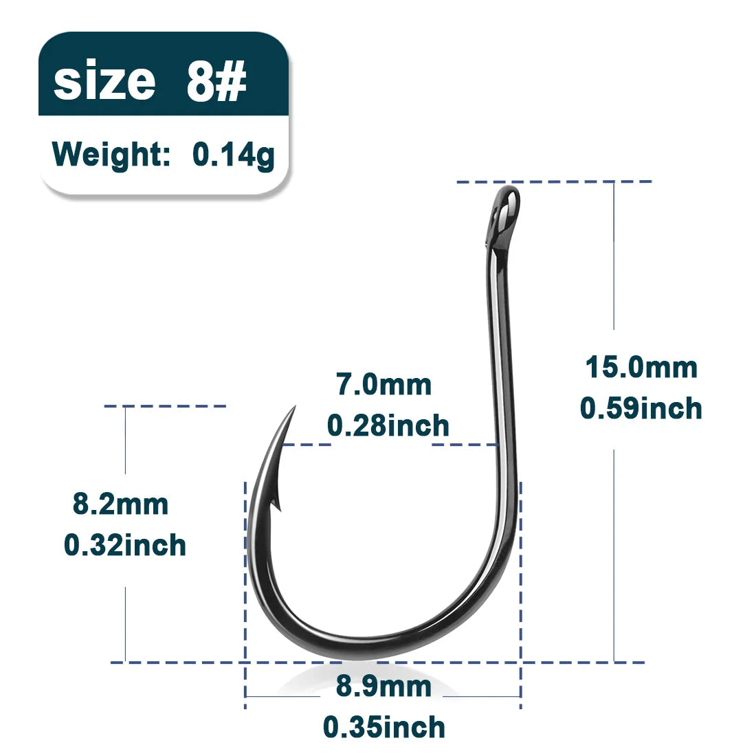 9KM 50–200pcs Strong Circle Carp Fishing Hooks Saltwater