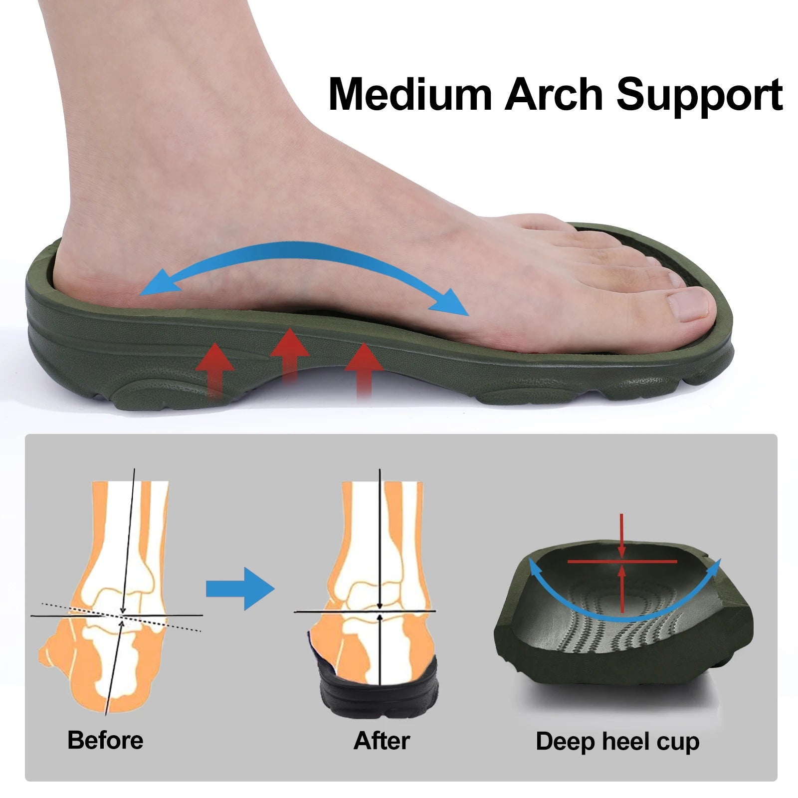 Pallene Men’s Clogs Sandals Non-Slip Breathable Casual Outdoor Beach Shoes