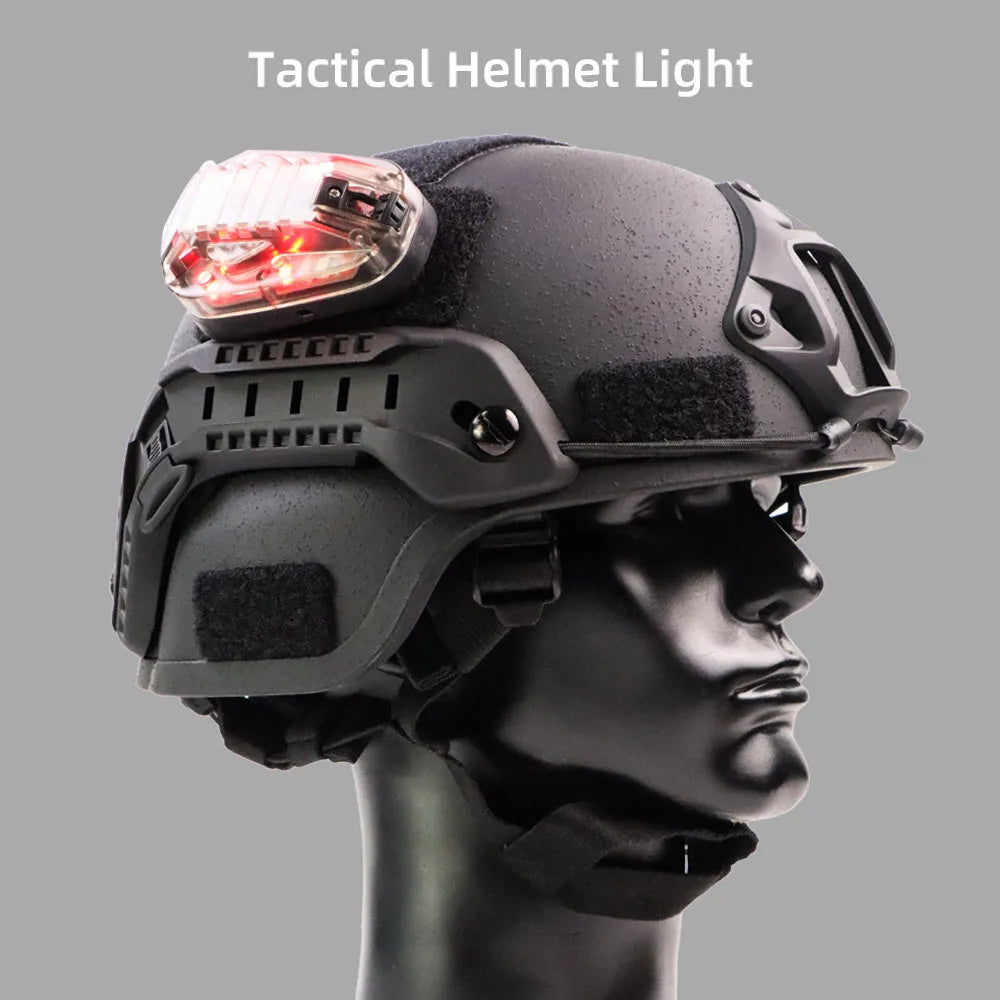 Tactical Helmet Signal Light | Waterproof Strobe Safety Lamp for Hiking, Hunting, Survival, and Outdoor Gear