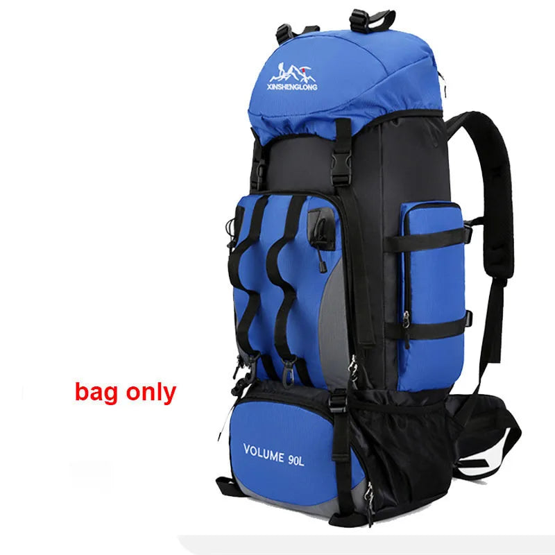 90L Waterproof Hiking Backpack | Large Capacity Camping & Trekking Rucksack for Men, Outdoor Travel Bag