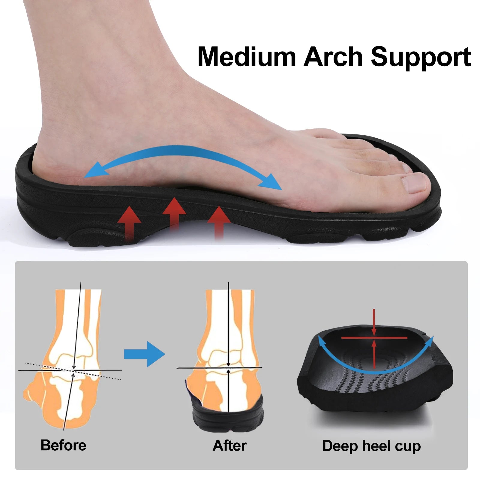 Pallene Men’s Clogs Sandals Non-Slip Breathable Casual Outdoor Beach Shoes