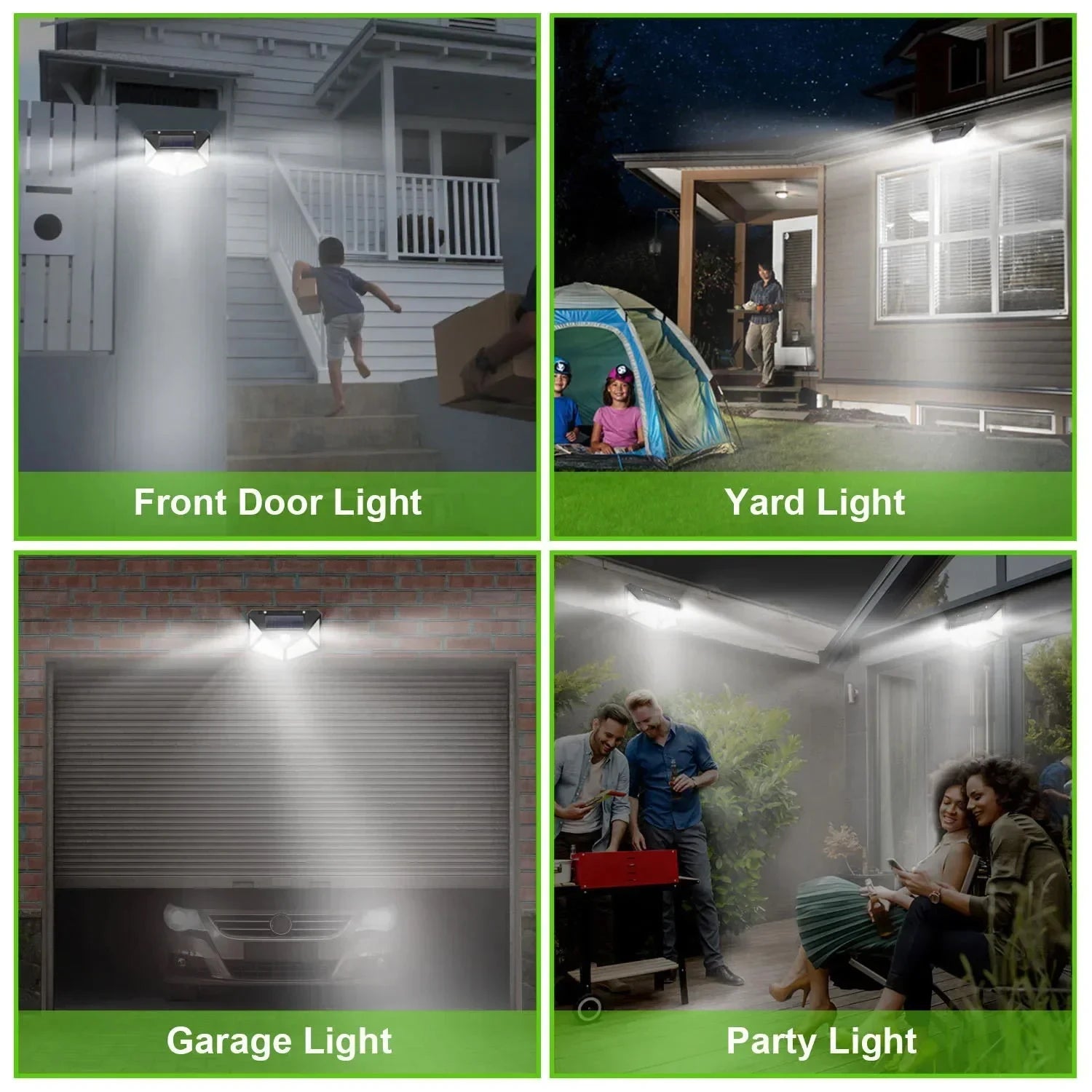 100 LED Solar Wall Lamp | Outdoor Waterproof Motion Sensor Street & Garden Light