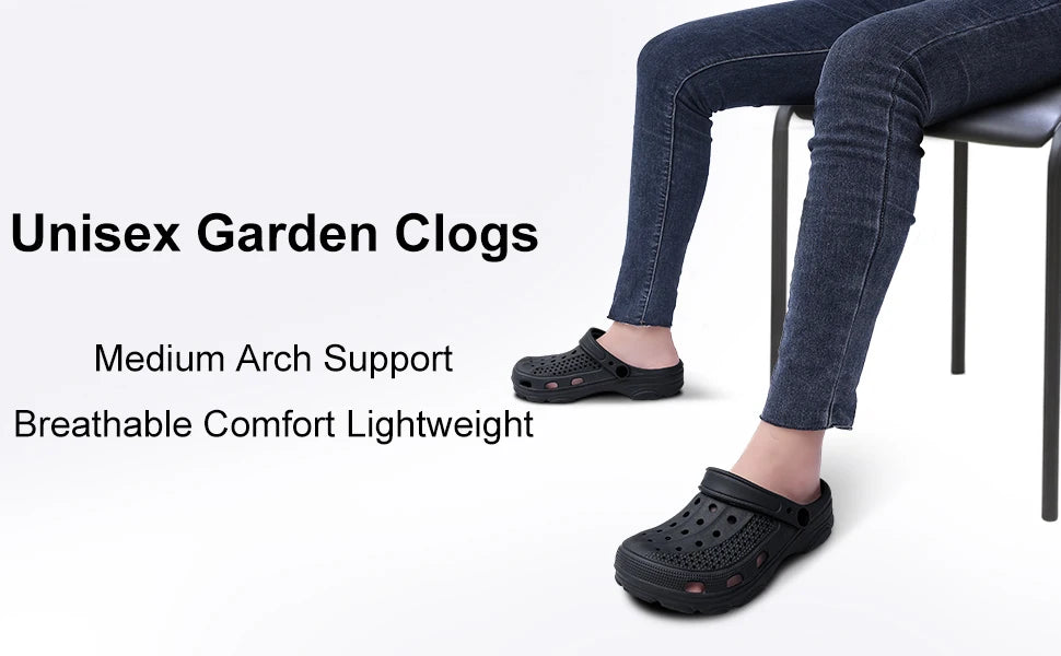 Pallene Men’s Clogs Sandals Non-Slip Breathable Casual Outdoor Beach Shoes