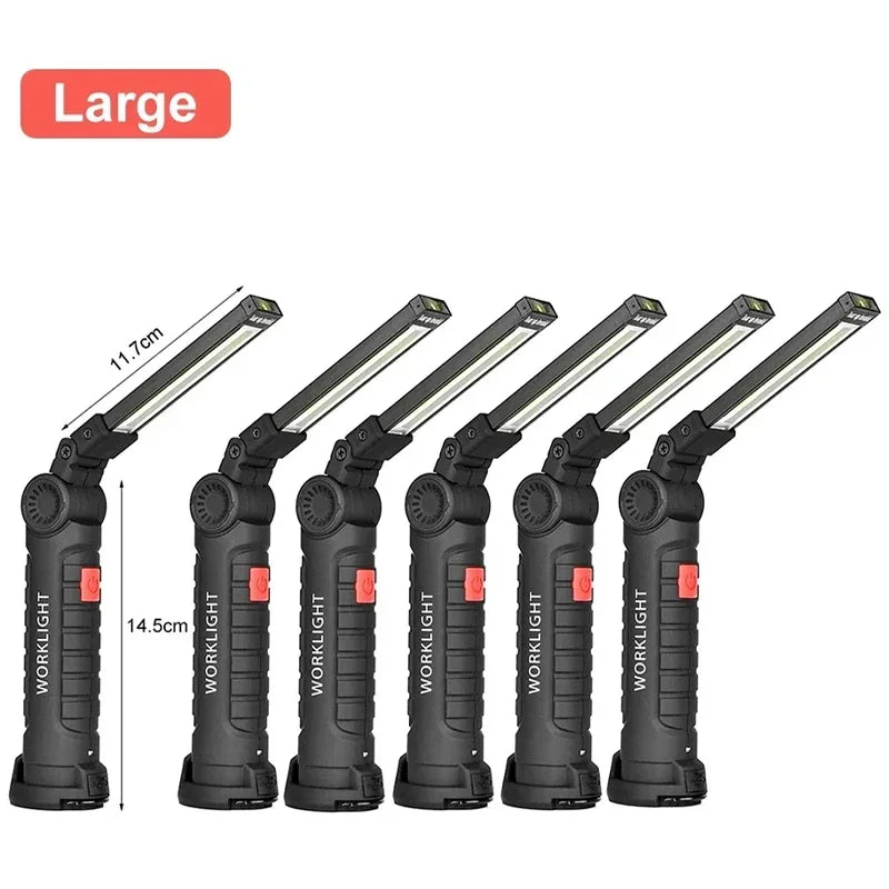 Rechargeable Work Light with Magnetic Base & Hook