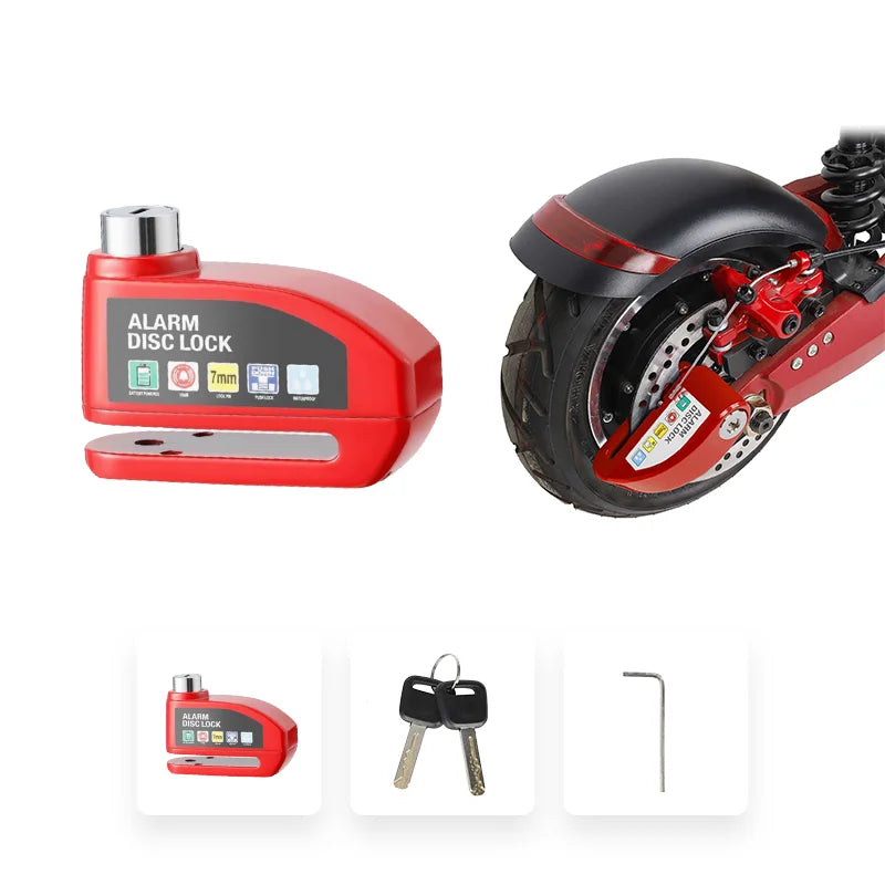 Waterproof Alarm Disc Lock – Metal Anti-Theft Brake Lock