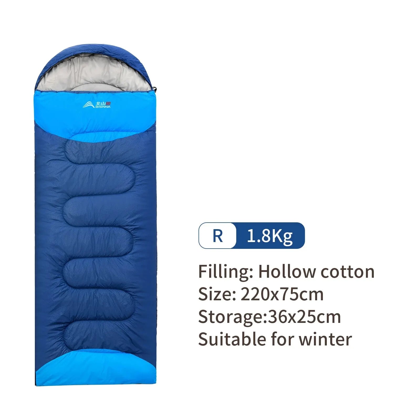 BISINNA Ultralight Waterproof Sleeping Bag | Winter Warm Envelope Backpacking Bag for Camping, Hiking & Travel