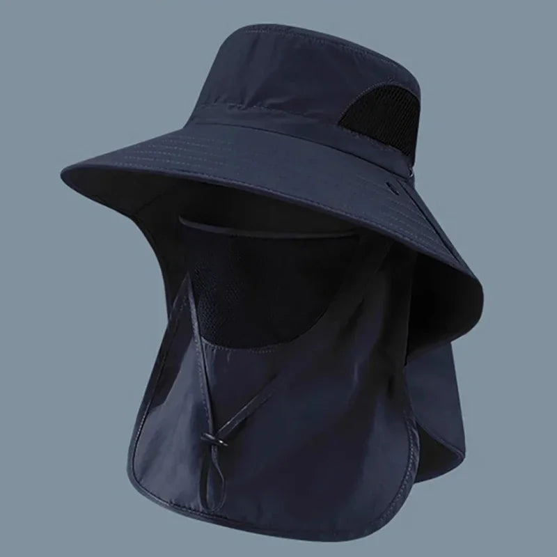 Summer Sun Hat with UV Protection | Outdoor Fishing, Hiking, Camping Bucket Cap with Neck Flap for Men & Women