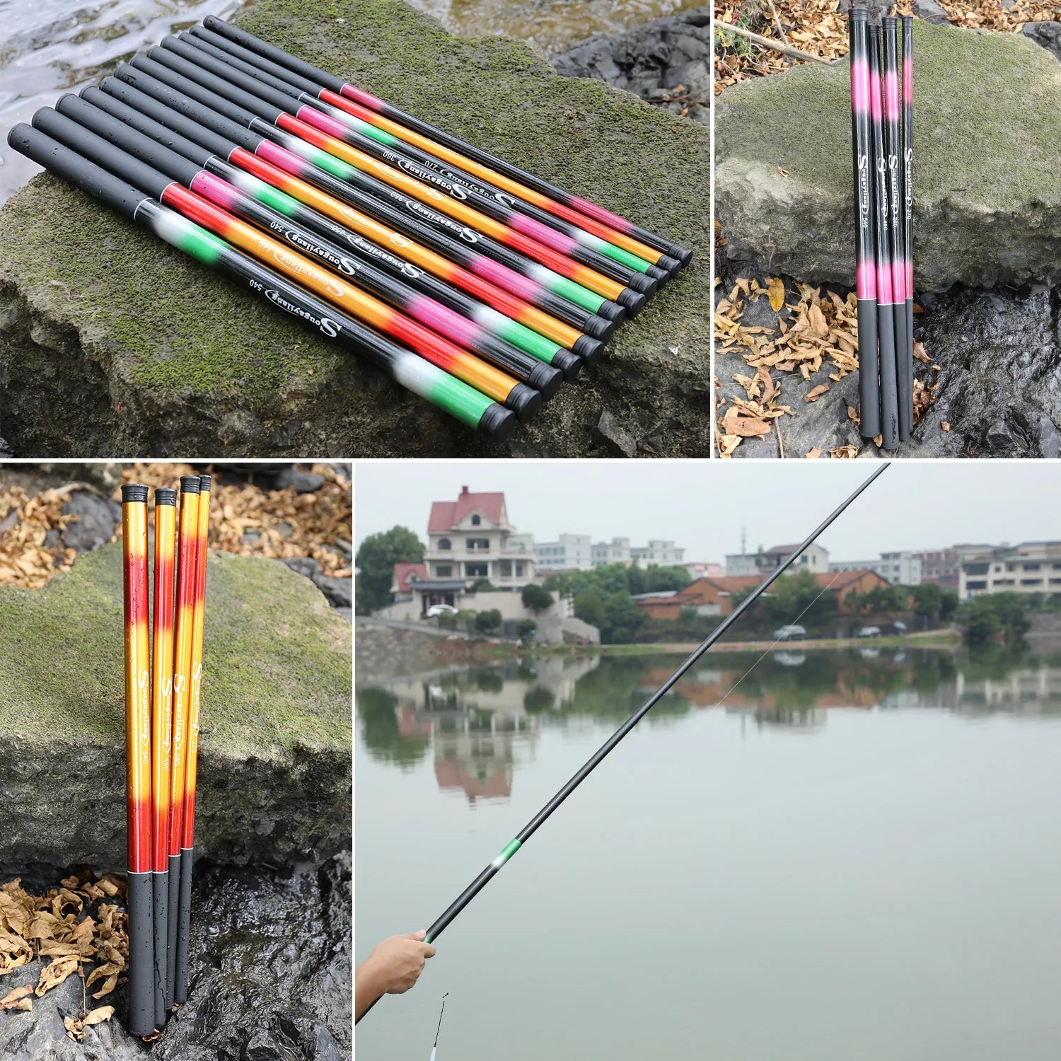 Sougayilang Ultralight Telescopic Carp Fishing Rod | 2.7M–5.4M Portable Carbon Pole | Max Drag 5kg