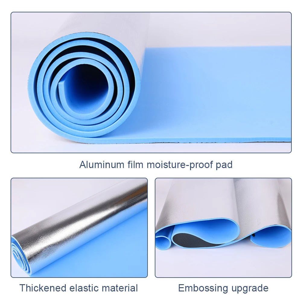 Waterproof & Moisture-Proof Yoga Mat – Thickened Portable Mat for Fitness, Camping, and Picnics