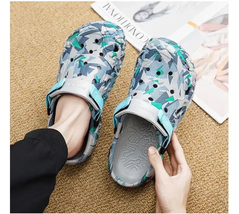 Men’s Camo Clogs Sandals