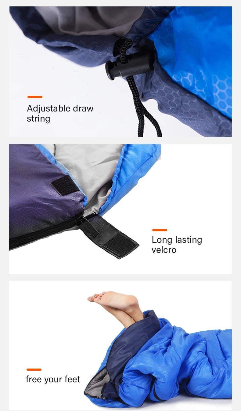 BISINNA Ultralight Waterproof Sleeping Bag | Winter Warm Envelope Backpacking Bag for Camping, Hiking & Travel
