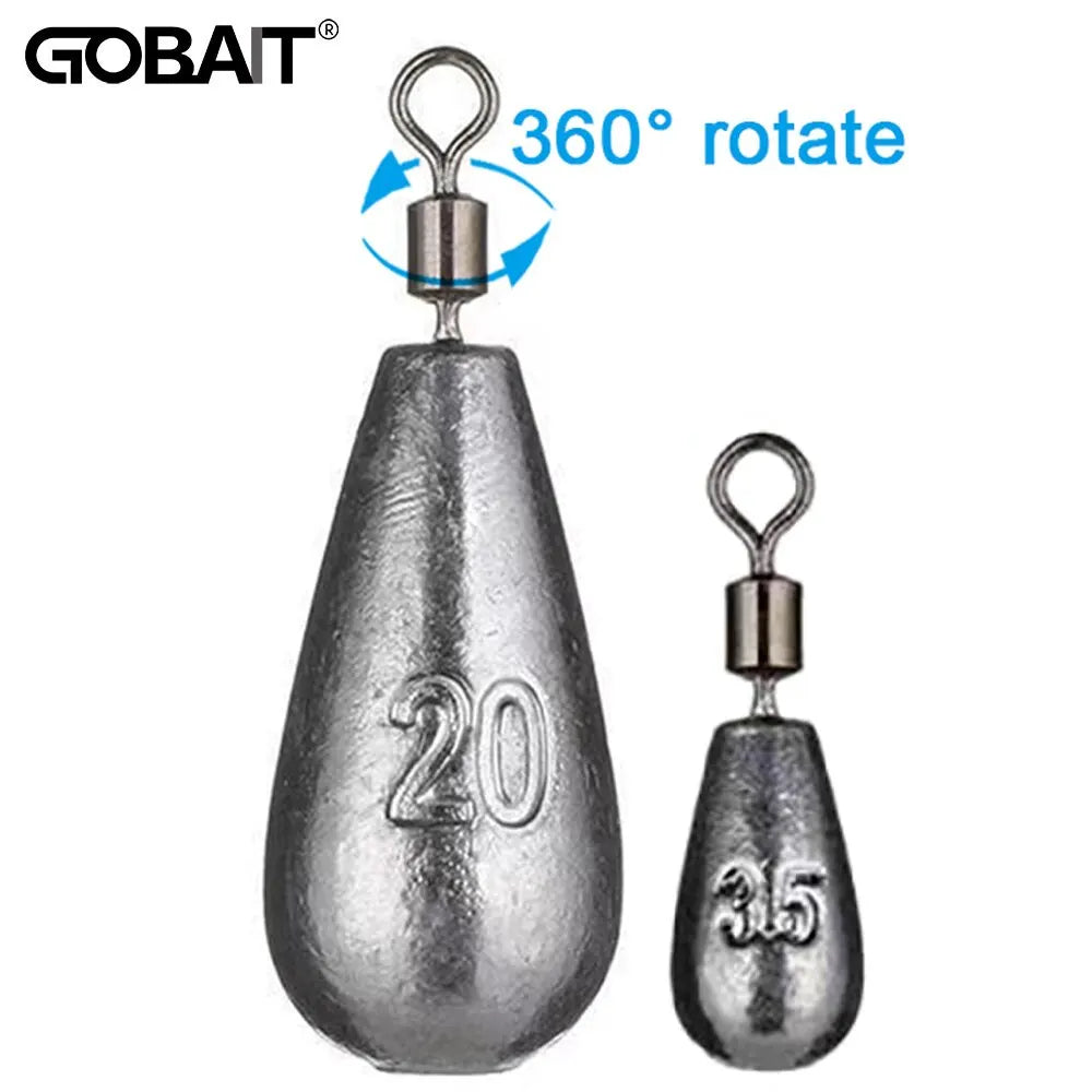 Drop Shot Fishing Weights – 15PCS Metal Sinkers Set | 3.5g–20g Tube Bullet Weights for Freshwater & Saltwater
