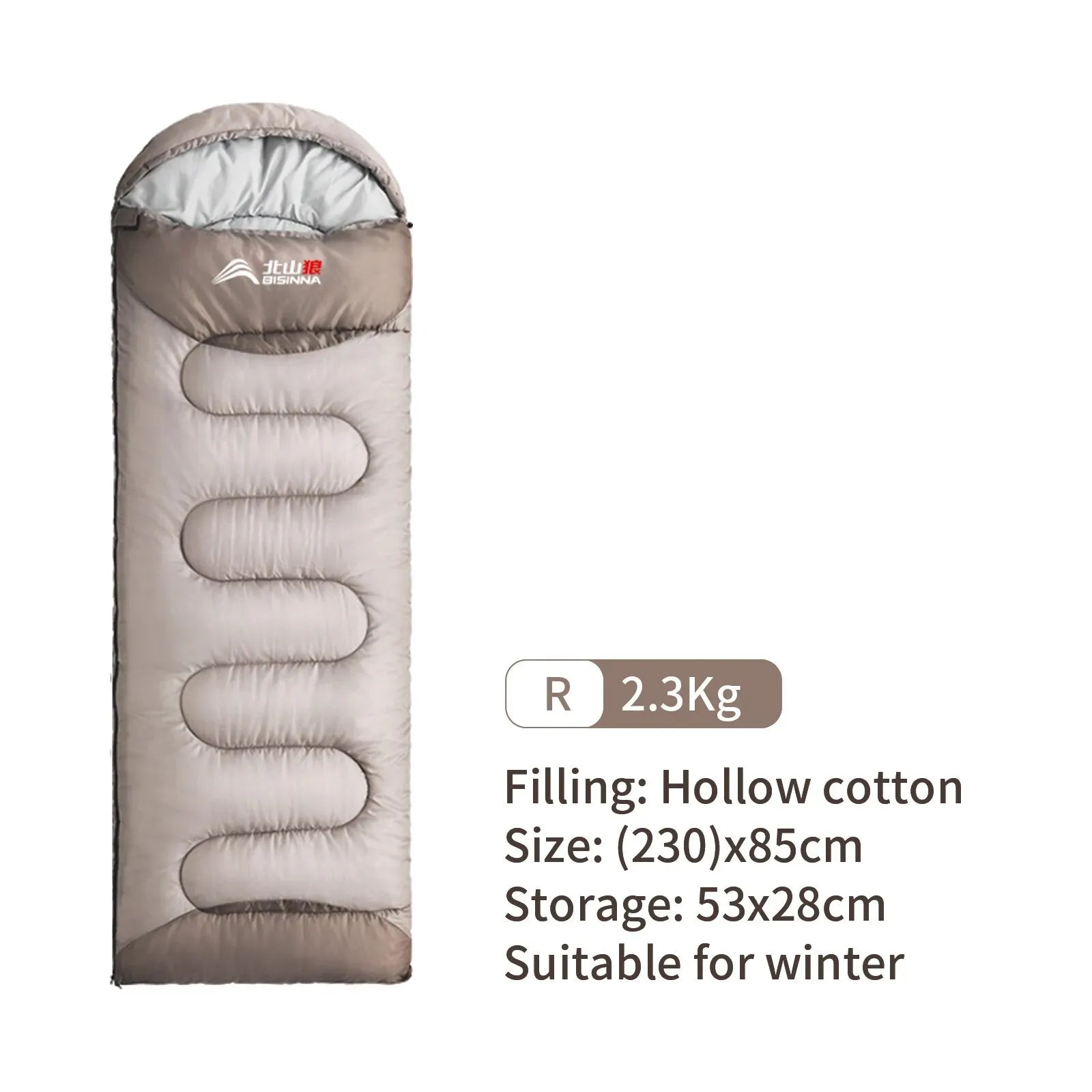 BISINNA Ultralight Waterproof Sleeping Bag | Winter Warm Envelope Backpacking Bag for Camping, Hiking & Travel