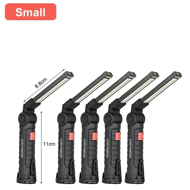 Rechargeable Work Light with Magnetic Base & Hook