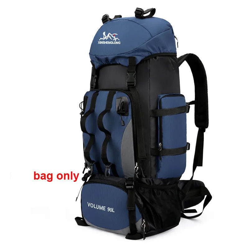 90L Waterproof Hiking Backpack | Large Capacity Camping & Trekking Rucksack for Men, Outdoor Travel Bag