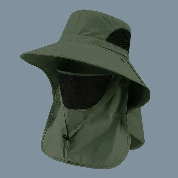 Summer UV Protection Sun Hat with Neck Flap | Outdoor Fishing, Hiking & Camping Bucket Cap