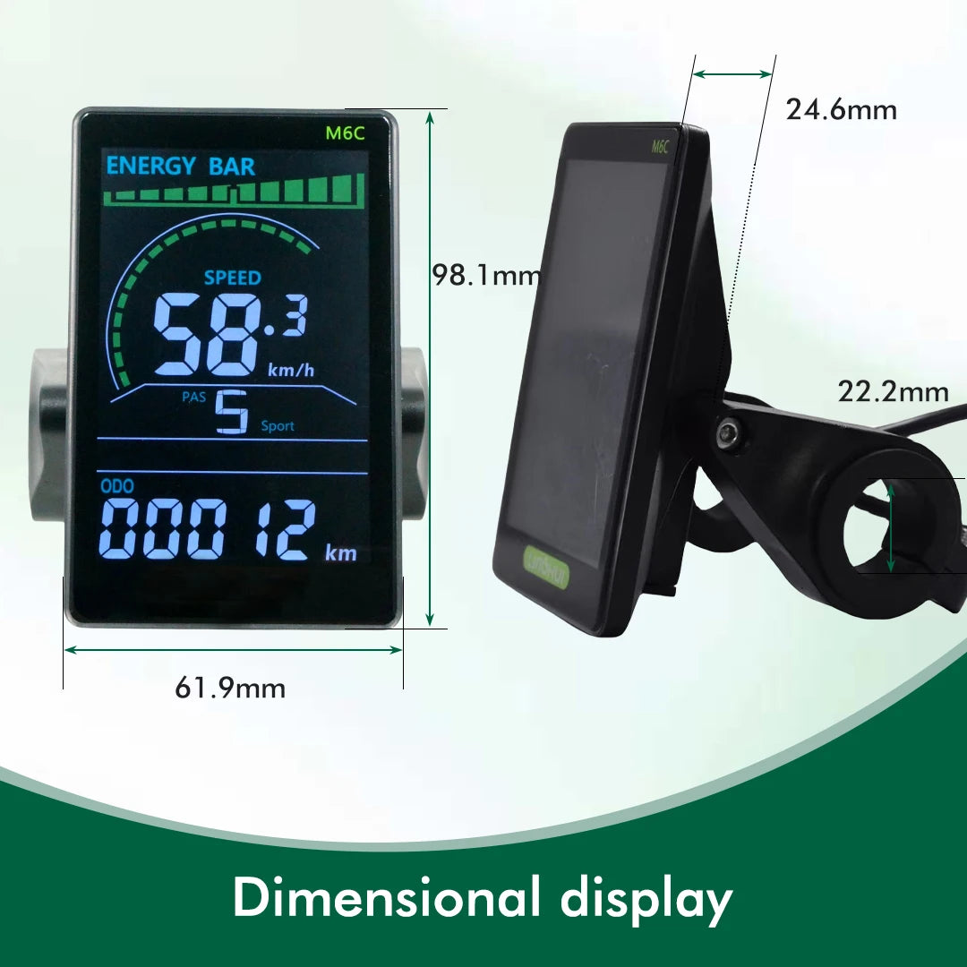 UART2 M6C Electric Bike Speedometer