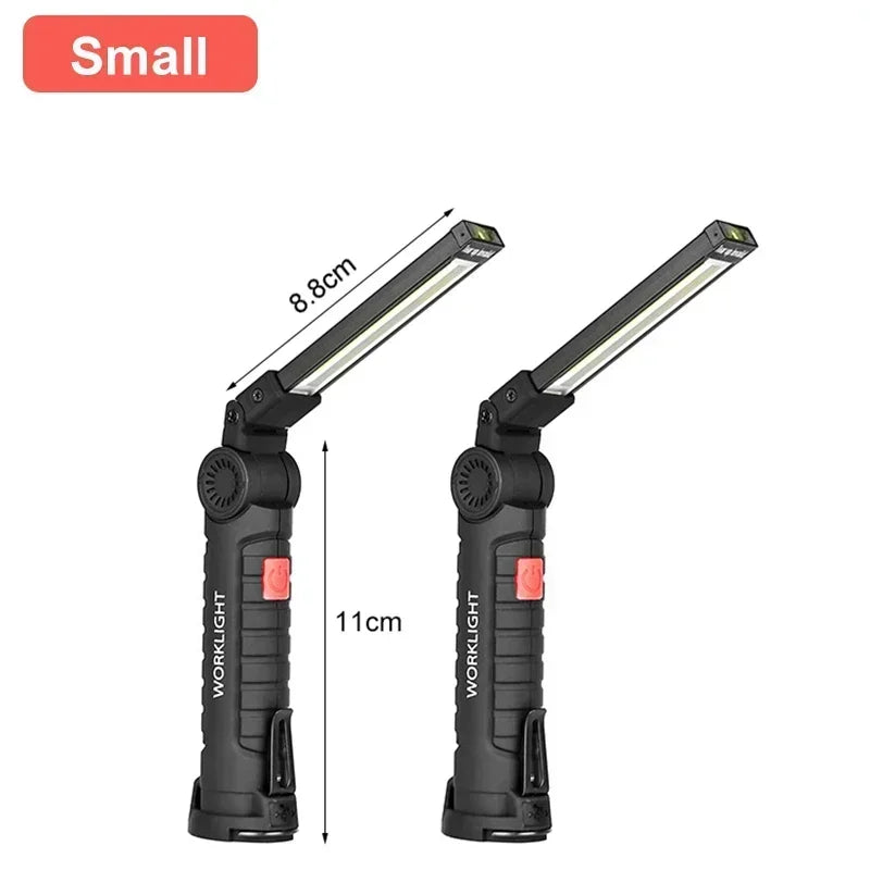 Rechargeable Work Light with Magnetic Base & Hook
